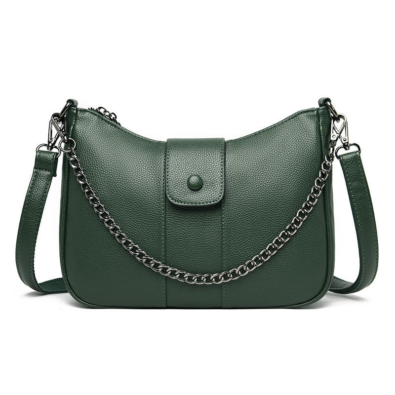 Stylische Ein-Schulter Tasche im Dumpling-Design