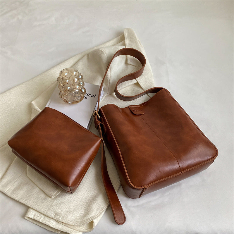 Stylische Crossbody Tasche im Bucket-Design