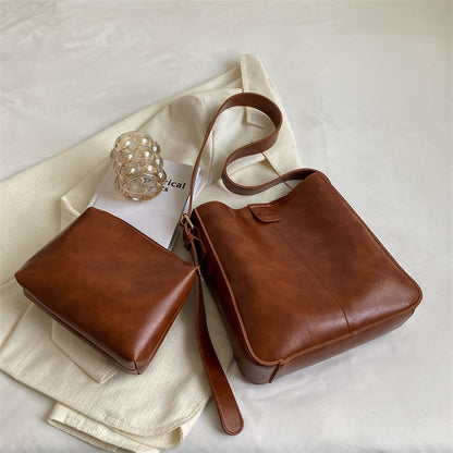 Stylische Crossbody Tasche im Bucket-Design