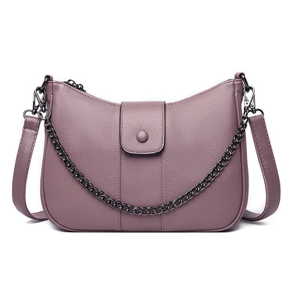 Stylische Ein-Schulter Tasche im Dumpling-Design
