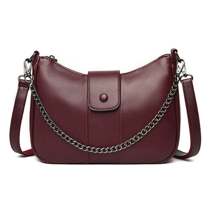 Stylische Ein-Schulter Tasche im Dumpling-Design