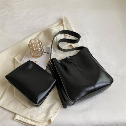 Stylische Crossbody Tasche im Bucket-Design