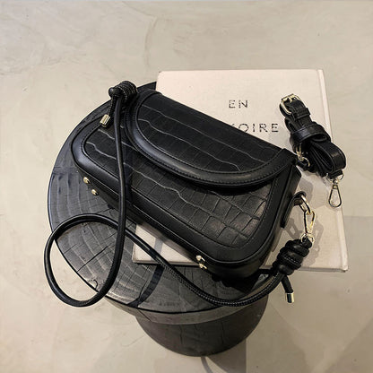 Schultertasche im Steinmuster – Urbaner Messenger