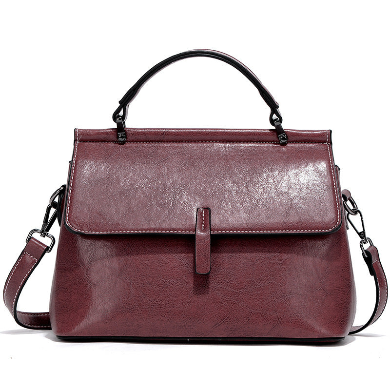 Elegante Leder-Commuter-Handtasche