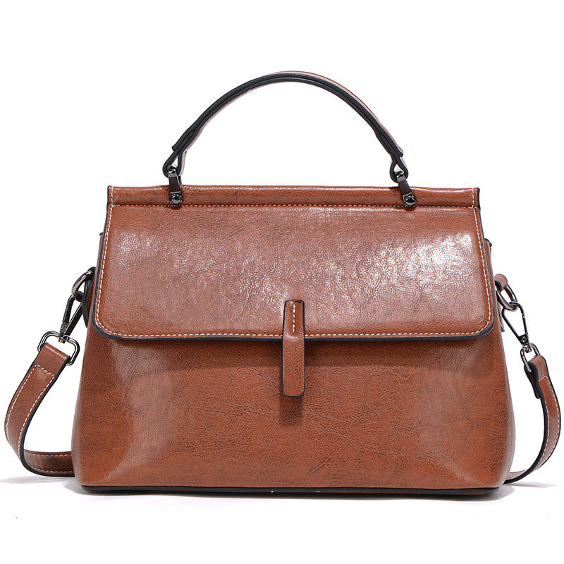 Elegante Leder-Commuter-Handtasche