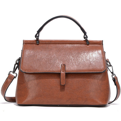 Elegante Leder-Commuter-Handtasche