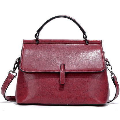 Elegante Leder-Commuter-Handtasche