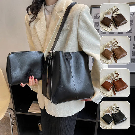 Stylische Crossbody Tasche im Bucket-Design