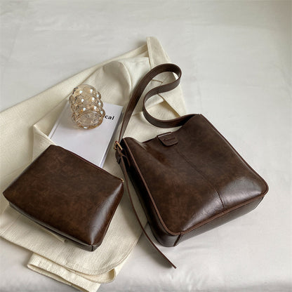 Stylische Crossbody Tasche im Bucket-Design