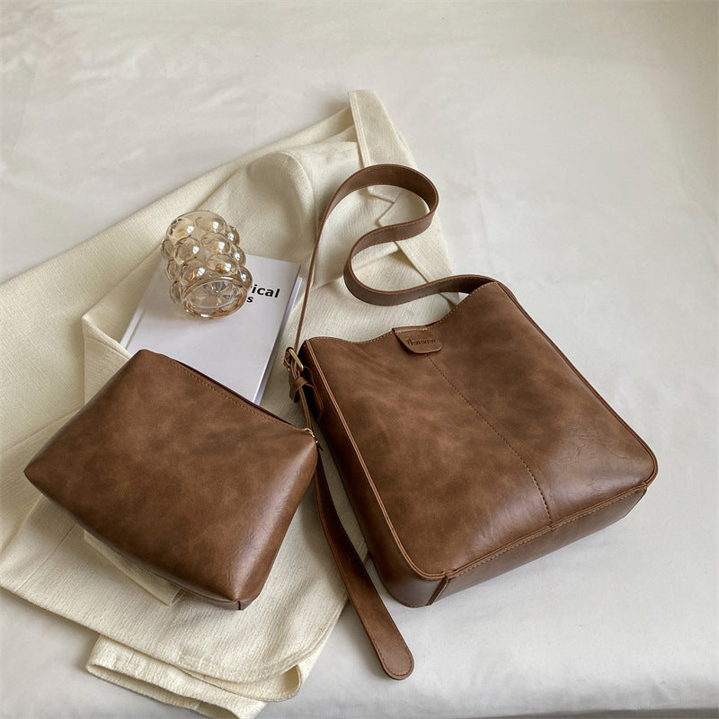 Stylische Crossbody Tasche im Bucket-Design